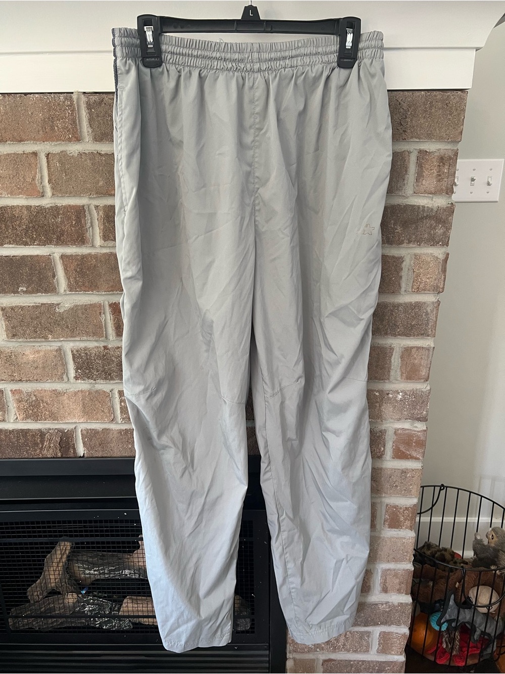 STARTER Men's Light Gray Elastic Waist Jogger Pants